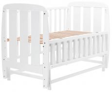 Ліжко Babyroom Кулька SH-02 маятник, відкидний бік, бук, білий